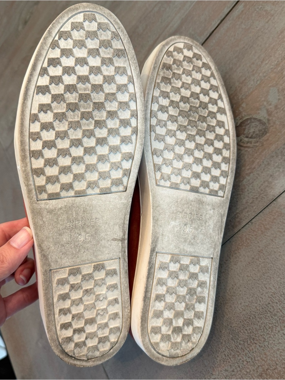 Birdies The Swift Slip-On Sneaker Suede Leather Flats Size 9.5 Nutmeg Orange - Picture 8 of 8